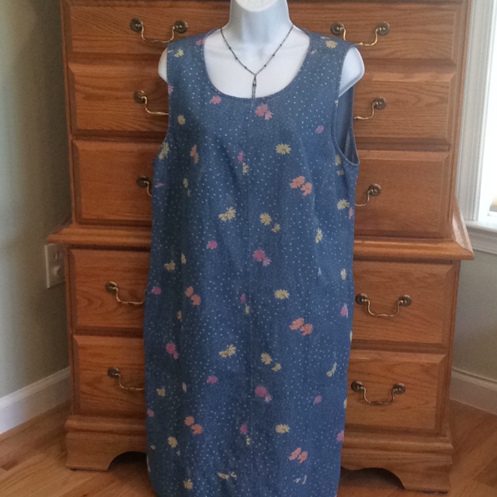 Jean Summer Dress w/ Pockets NWT